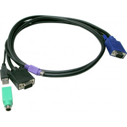 LevelOne ACC-3203 KVM-kaapeli Musta 5 m