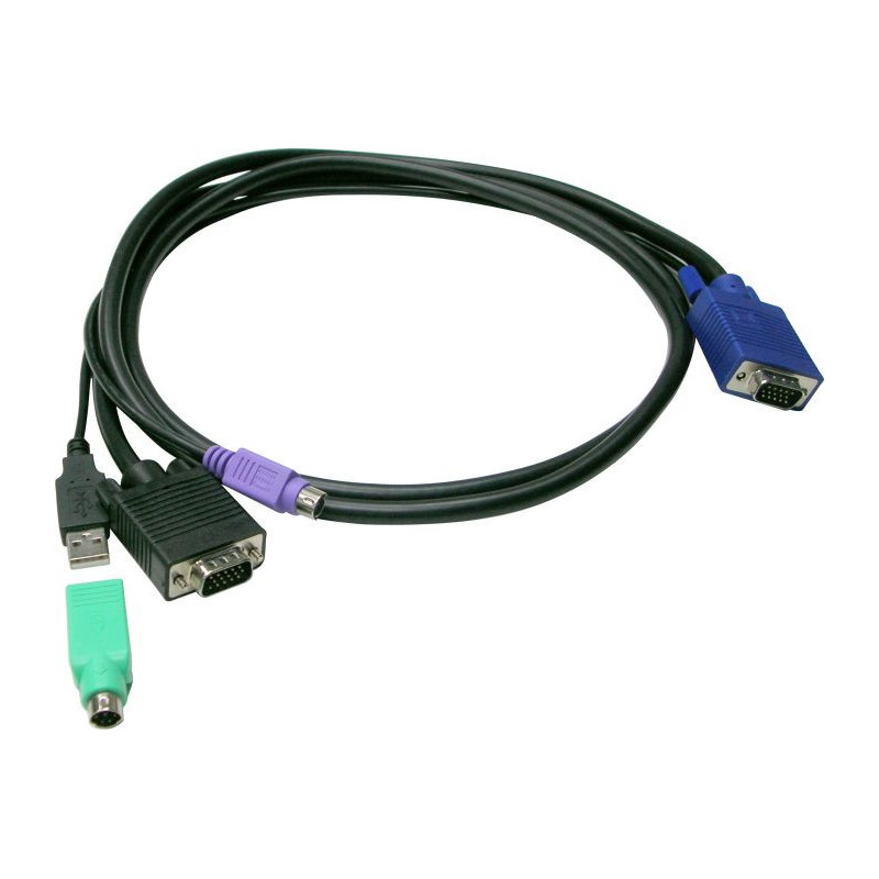 LevelOne ACC-3203 KVM-kaapeli Musta 5 m