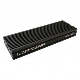 LC-Power LC-M2-C-MULTI tallennusaseman kotelo SSD-kotelo Musta M.2
