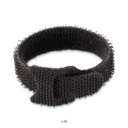 StarTech.com B506I-HOOK-LOOP-TIES nippuside Koukullinen ja lenkillinen nippuside Nailon Musta 50 kpl