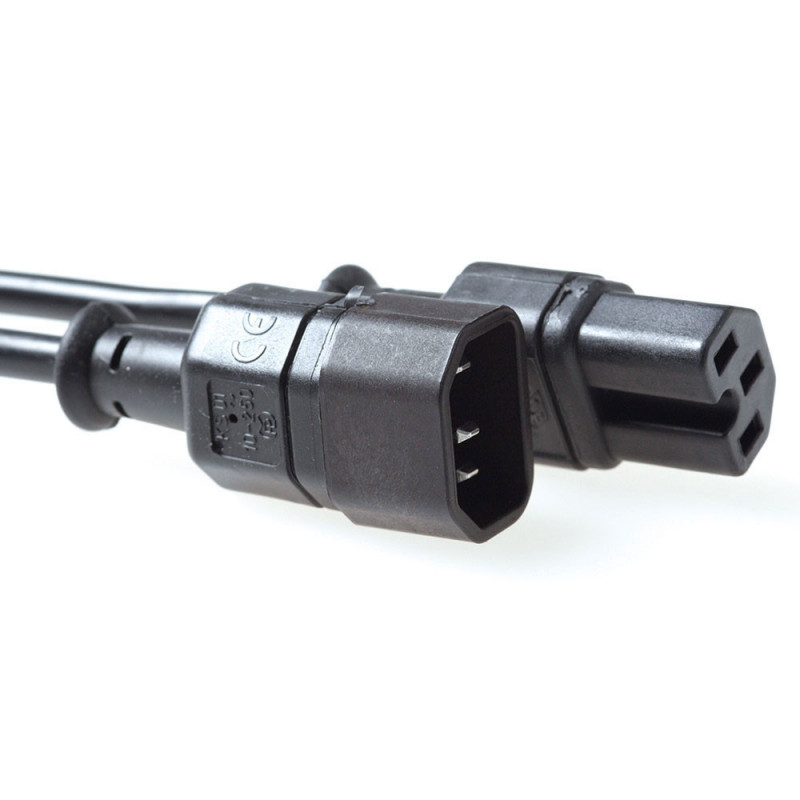 ACT AK5003 virtajohto Musta 2 m C14 liitin C15 liitin