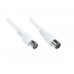 Alcasa S-2K030W koaksiaalikaapeli 3 m IEC Valkoinen