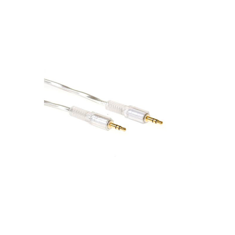 ACT AK2244 audiokaapeli 5 m 3.5mm Läpinäkyvä