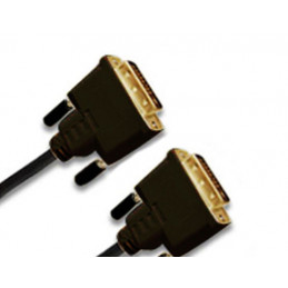Jou Jye Computer DVI-D, plug 24+1p   plug 24+1p - 5.0M DVI-kaapeli 5 m Musta