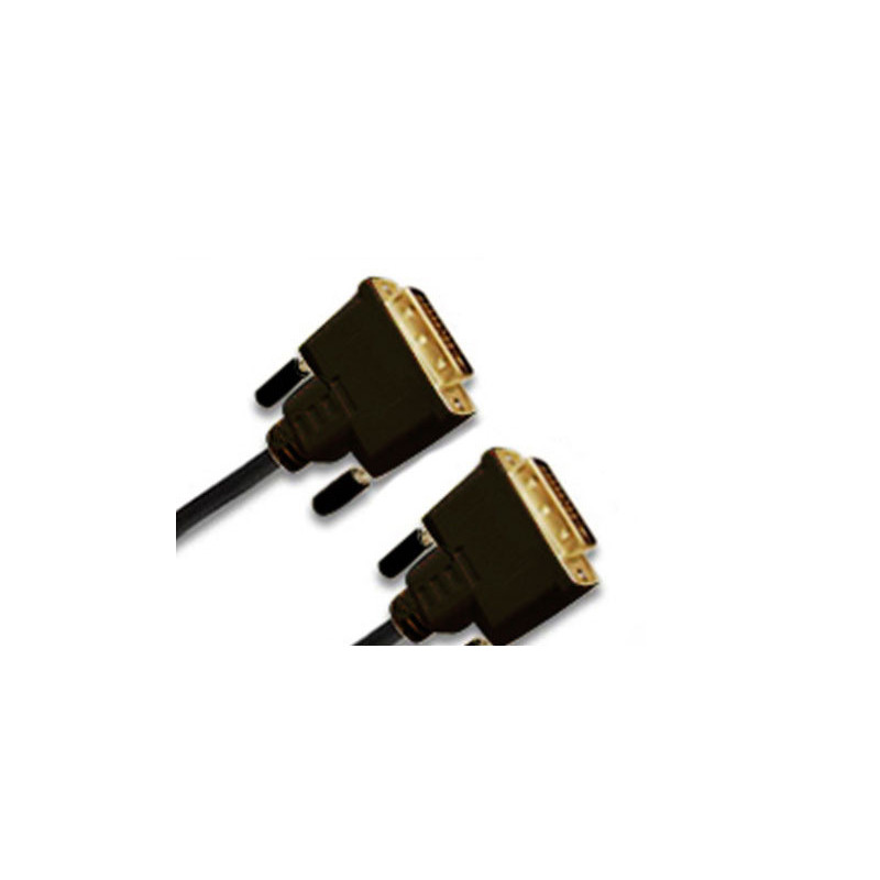 Jou Jye Computer DVI-D, plug 24+1p   plug 24+1p - 5.0M DVI-kaapeli 5 m Musta