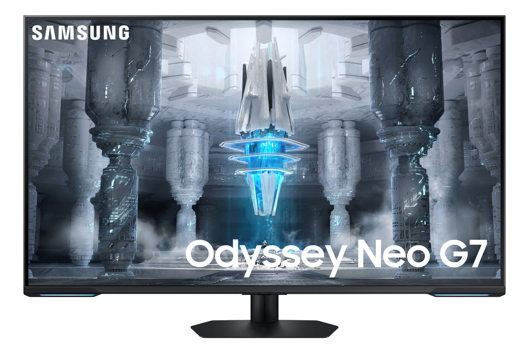 Monatóir ríomhaire Samsung S43CG700NU 109.2 cm (43") 3840 x 2160 picteilín 4K Ultra HD LED Dubh, Bán