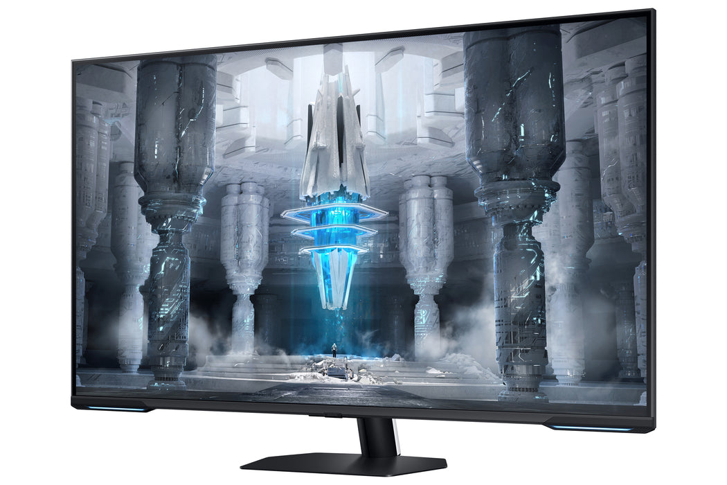Monatóir ríomhaire Samsung S43CG700NU 109.2 cm (43") 3840 x 2160 picteilín 4K Ultra HD LED Dubh, Bán