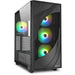 SHARKOON REBEL C80G RGB ATX WITH SIDE WINDOW